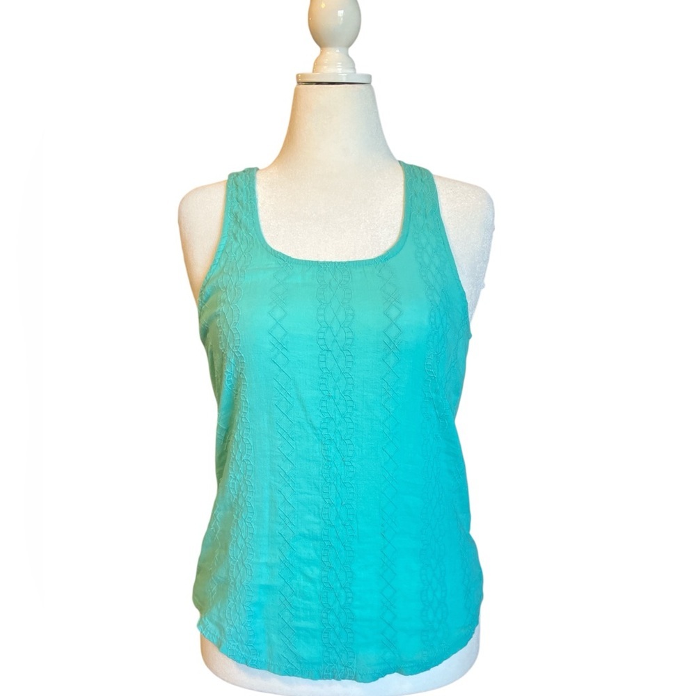 Lucky Brand Aqua Green Tank Top M